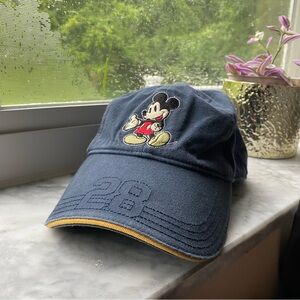 EUC vtg Disney Mickey Mouse vintage 28 leather blue hat